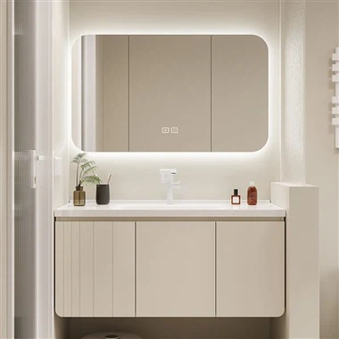 Vonios kriauklės su kosmetiniu veidrodžiu